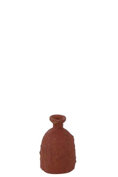 Vase soliflore aluminium terracotta
