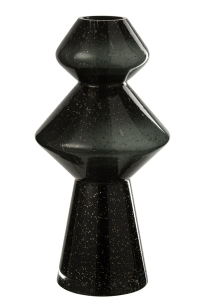 Vase carol verre noir