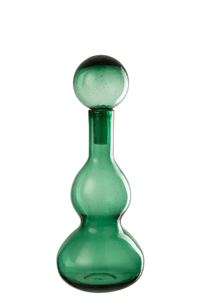 Flacon + bouchon carol verre vert émeraude small
