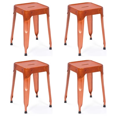 Tabouret en métal Reema carré - cuivre Tabouret en métal Reema carré - cuivre