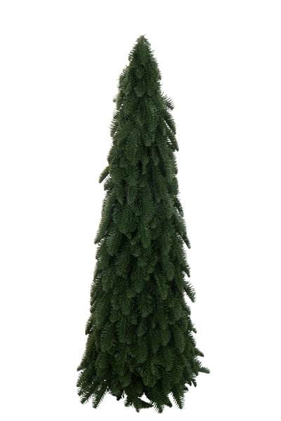 Sapin de noël plastique vert foncé large