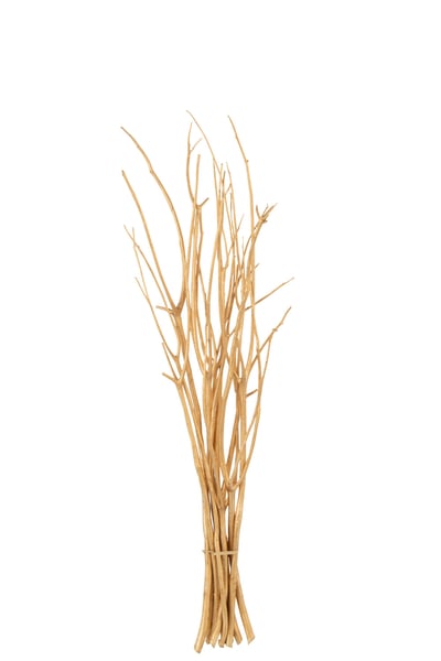 Lot de 10 branche fleur séchée doré small