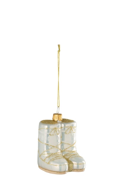 Suspension moon boots verre blanc