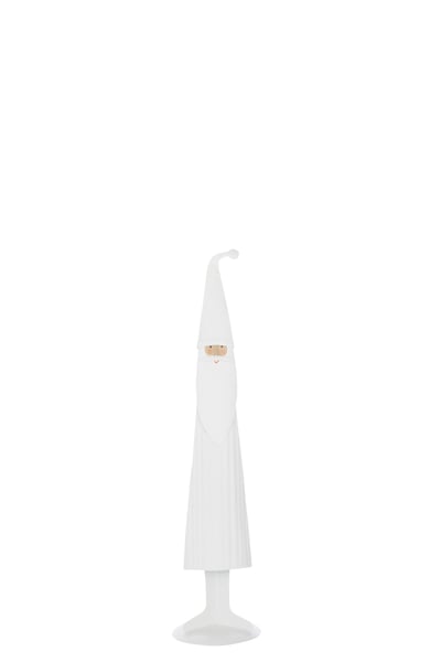 Père noël morderne métal blanc small