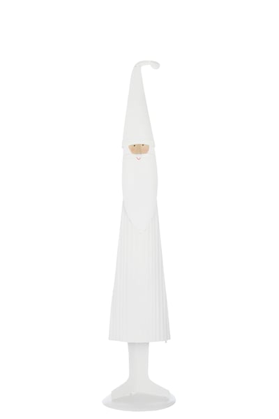 Père noël morderne métal blanc large