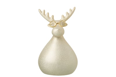 Renne lunettes porcelaine doré large