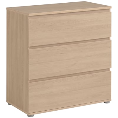 Commode Nux 3 tiroirs - chêne Commode Nux 3 tiroirs - chêne