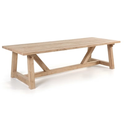 Table de jardin Broome | 300 x 120 x 78 cm | Teck massif