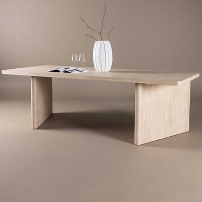 Table de salle à manger SKAGEN 100 x 240 cm - Pierre frittée / FSC 100 %