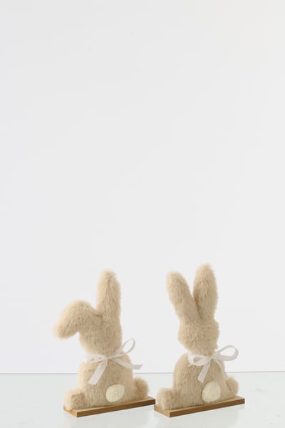 Lapin polyester beige small assortiment de 2
