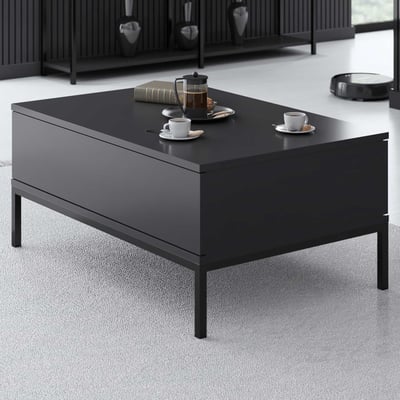 Lord Table basse | 100 % MÉLAMINÉ | Anthracite, Noir