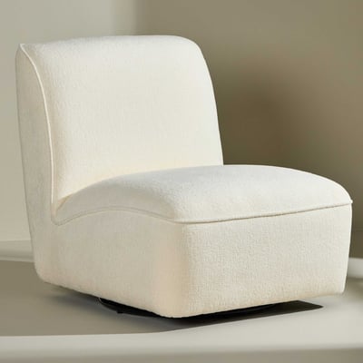 Fauteuil My Lounge en boucle blanc - 88x71x80 cm