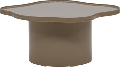 Table basse Ilse Venture Design - MDF brun brillant - Ø90cm