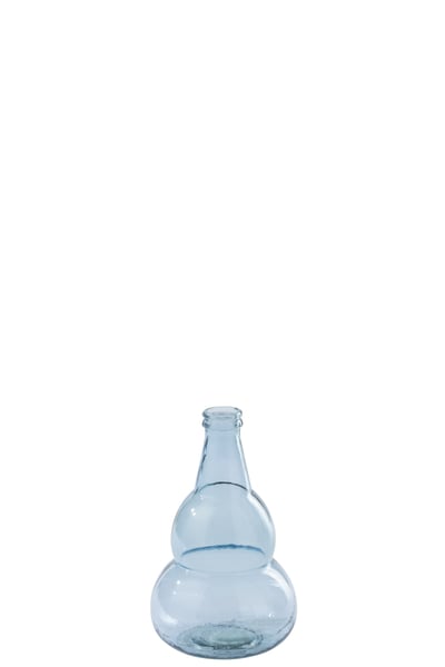 Vase  verre bleu clair