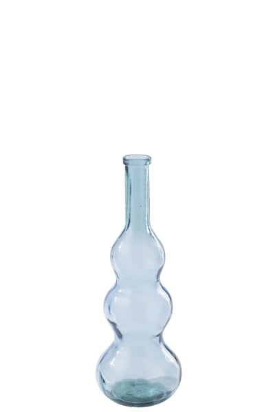 Vase  verre bleu clair