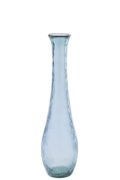 Vase  verre bleu clair