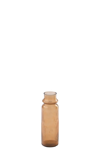 Vase  ligné verre orange