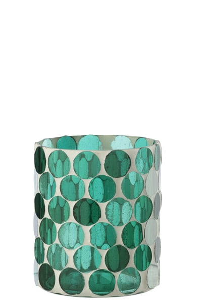 Chandelier verre turquoise large