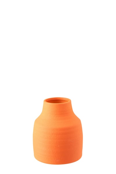 Vase ruby grès orange