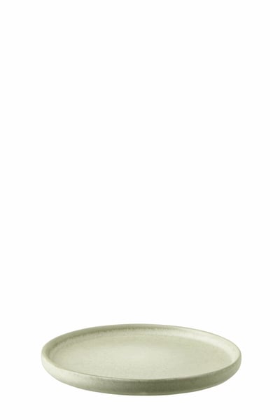 Assiette luna grès vert clair small