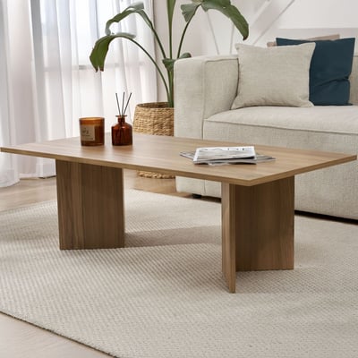Table Basse Sabin - 100% MELAMINE - Chêne - 40 x 60 x 119 cm