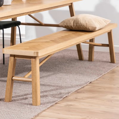 Banc de salle à manger Gaelle 200cm - chêne 