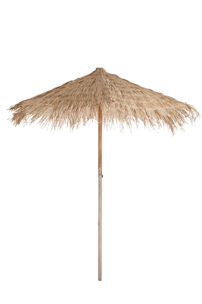 Parasol paille naturel large