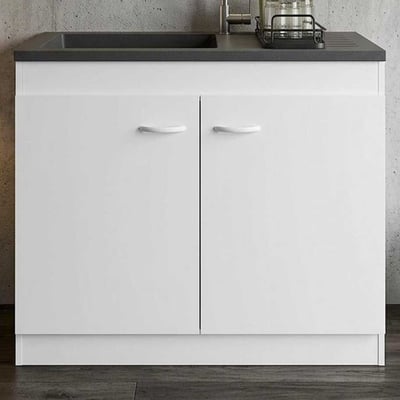 Armoire basse pour évier avec 2 portes (100 cm).