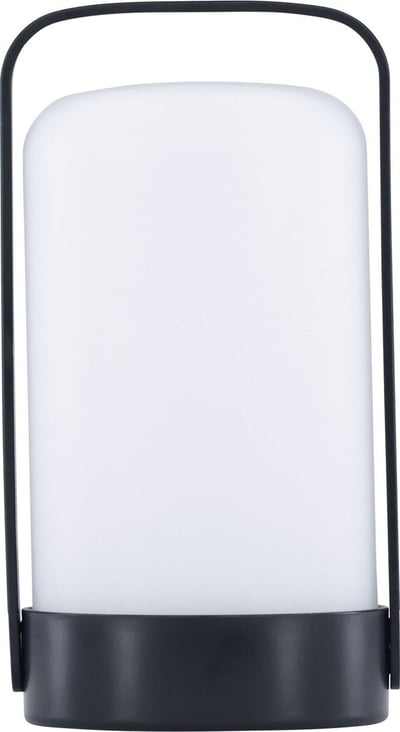 Lampe de table Fern Venture Design - Plastique - Ø12x22cm - Noir/Blanc