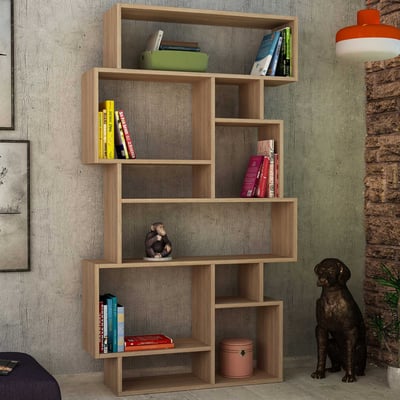 Karmato Bibliothèque | 100 % MÉLAMINE | Chêne Sonoma