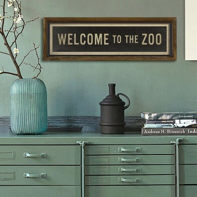 Evila Originals Peinture encadrée en MDF | Cadre en bois 100% pin