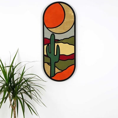 Evila Originals Accessoire mural décoratif en bois | 100 % MÉLAMINE | 53 x 22 x 2 cm