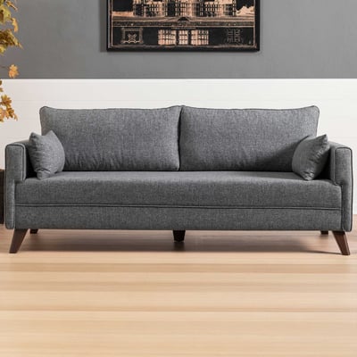 Bella Canapé-lit 3 places | Structure en bois / MDF | Gris