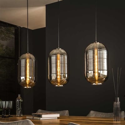 Lampe suspendue Chimera 105 cm-Chrome Lampe suspendue Chimera 105 cm-Chrome
