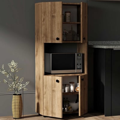 Meuble de cuisine Woody Fashion | 100% Mélamine | Noyer Meuble de cuisine Woody Fashion | 100% Mélamine | Noyer