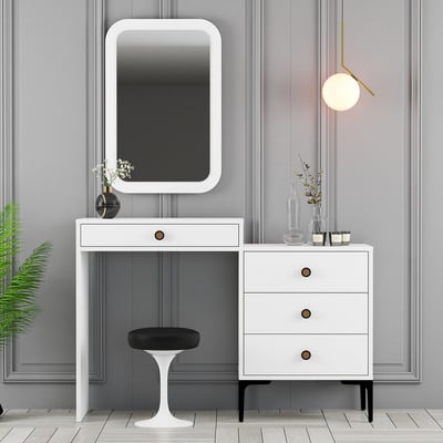 Dressoir Fashion en bois | 100% Mélamine | Epaisseur 18mm | Blanc Dressoir Fashion en bois | 100% Mélamine | Epaisseur 18mm | Blanc