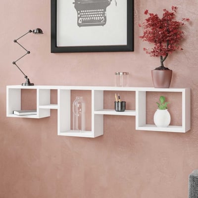 Etagère murale design Kalune | 100% mélaminé | blanc Etagère murale design Kalune | 100% mélaminé | blanc
