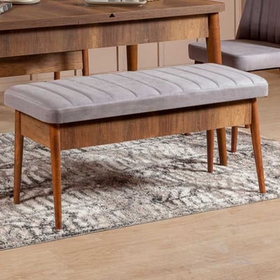 Banc Vella Velvet | 100 oated Particle Board | Walnut Soho