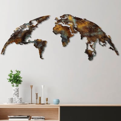 Tanelorn Accessoire mural décoratif en métal | 100 % métal | 150 x 59 cm