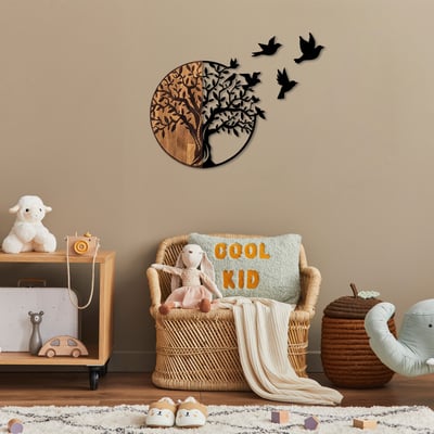 Wallity : Accessoire mural décoratif en bois | Noyer noir