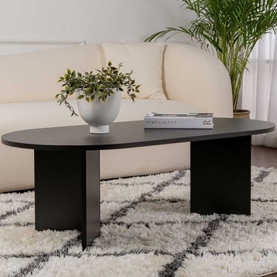 Sable Table basse | 100 % MÉLAMINE | Bois noir Sable Table basse | 100 % MÉLAMINE | Bois noir