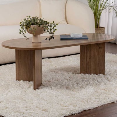 Sable Table basse | 100 % MÉLAMINE | Noyer