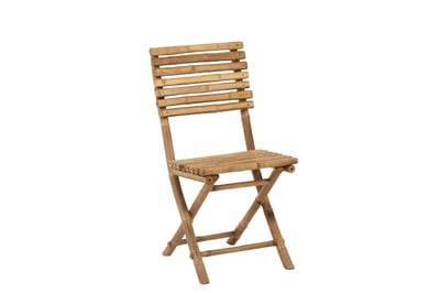 Chaise pliable bambou naturel