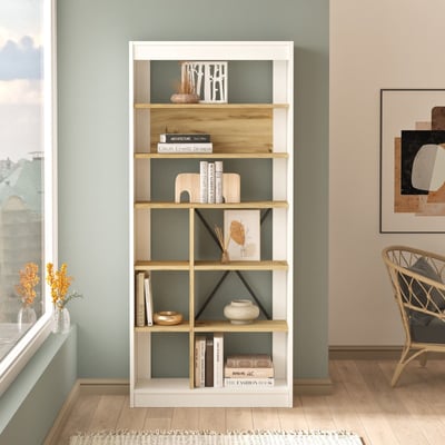 Seconde chance Yardley Bookshelf | 18mm Melamine Coated | Oak White Seconde chance Yardley Bookshelf | 18mm Melamine Coated | Oak White