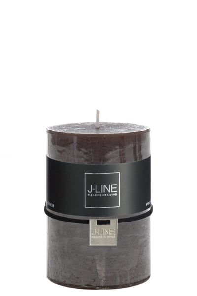 Bougie cylindre marron/noir m 39h Bougie cylindre marron/noir m 39h