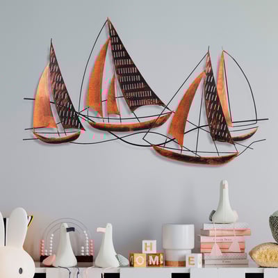 Daiyu Accessoire mural décoratif en métal | 100 % métal | 125 x 74 x 4 cm