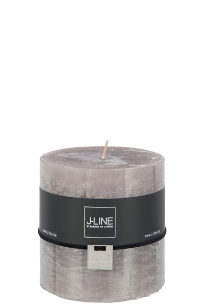 Bougie cylindre taupe -64h Bougie cylindre taupe -64h