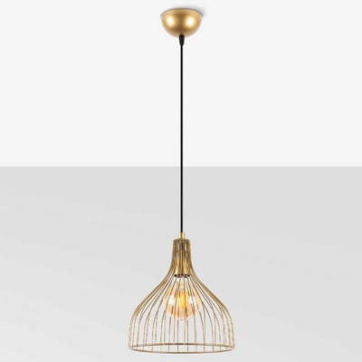 Cafu Lustre | Hauteur réglable | Or brillant