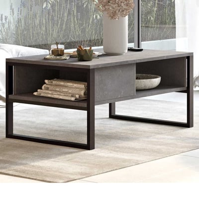 ML34 Table basse | 100 % MÉLAMINE | Argent