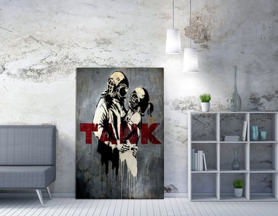Barnes Peinture sur toile multicolore | 50x70cm | 50 otton/50% Polyester